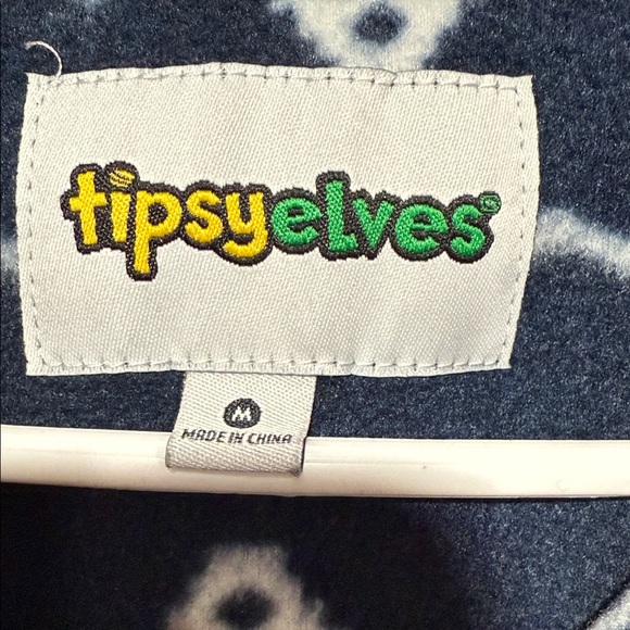 Tipsy Elves Blue and White Patterned Fabric - Picture 2 of 4